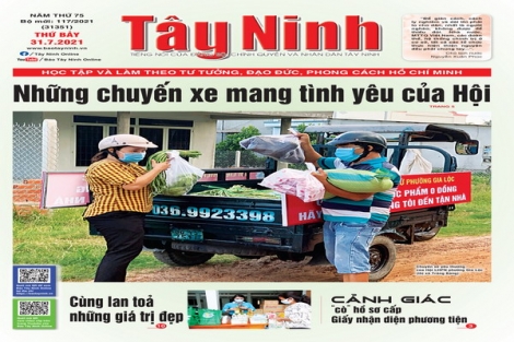 Điểm báo in Tây Ninh ngày 31.07.2021