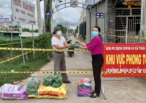 Huyện Châu Thành: Đảm bảo đời sống người dân các khu phong tỏa