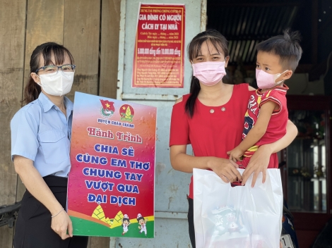 Hội đồng Đội huyện Châu Thành: Chăm lo cho thiếu nhi ở khu cách ly, khu phong toả