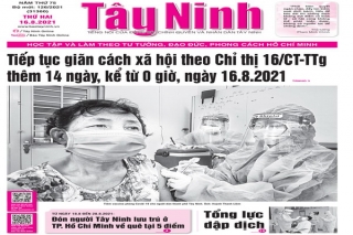 Điểm báo in Tây Ninh ngày 16.08.2021