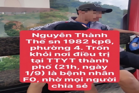 F0 trốn khỏi khu điều trị đã tử vong