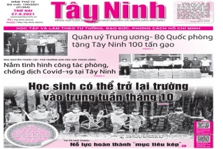 Điểm báo in Tây Ninh ngày 27.09.2021