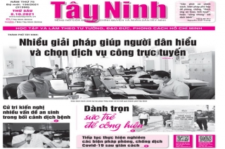 Điểm báo in Tây Ninh ngày 08.10.2021