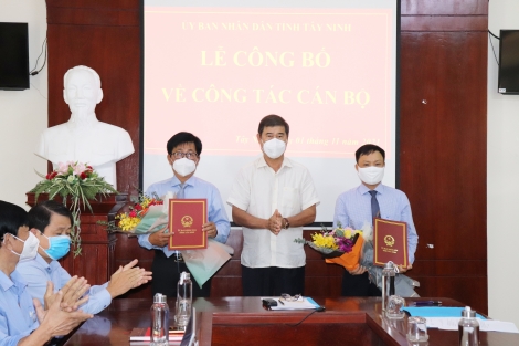 Bổ nhiệm 2 Phó Giám đốc Sở Tài nguyên và Môi trường