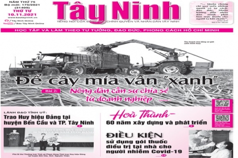 Điểm báo in Tây Ninh ngày 10.11.2021