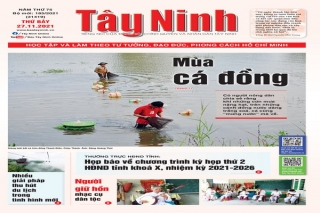 Điểm báo in Tây Ninh ngày 27.11.2021