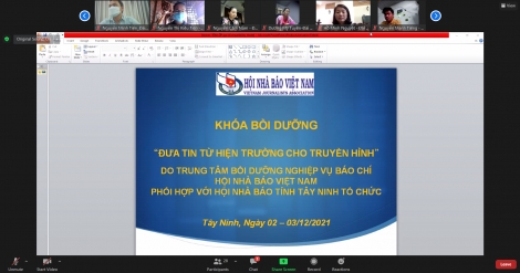 Hội Nhà báo Tây Ninh tổ chức lớp tập huấn nghiệp vụ truyền hình