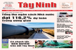 Điểm báo in Tây Ninh ngày 01.01.2022