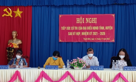 Tiếp xúc cử tri sau kỳ họp thứ hai nhiệm kỳ 2021 - 2026