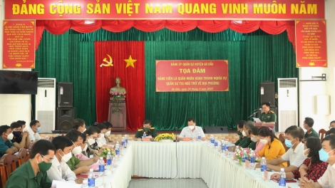 Gò Dầu: Toạ đàm đảng viên hoàn thành nghĩa vụ quân sự tại ngũ trở về địa phương