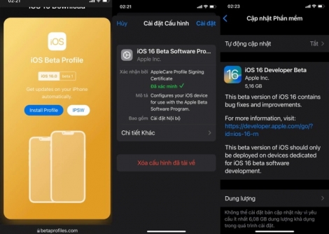 Cách tải iOS 16 phiên bản thử nghiệm
