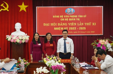 Đại hội các chi bộ trực thuộc Đảng bộ Văn phòng Tỉnh uỷ