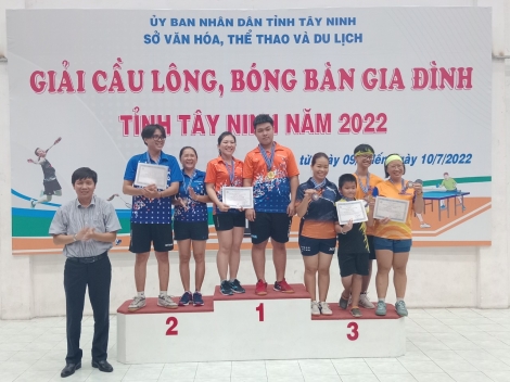 Tây Ninh tổ chức giải cầu lông, bóng bàn gia đình năm 2022