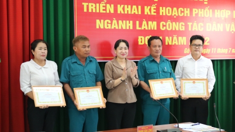 Gò Dầu: Triển khai kế hoạch làm công tác dân vận đợt I năm 2022