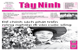 Điểm báo in Tây Ninh ngày 1.08.2022