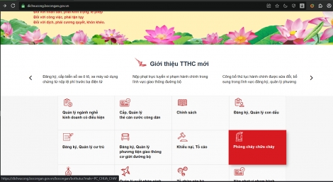 Tăng cường cung cấp dịch vụ công trực tuyến đối với 17 thủ tục hành chính thuộc lĩnh vực quản lý