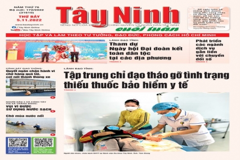 Điểm báo in Tây Ninh ngày 05.11.2022