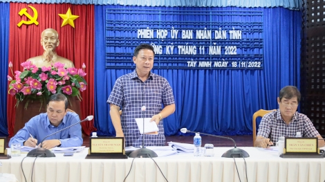 Họp UBND tỉnh tháng 11.2022