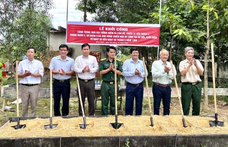 Châu Thành: Khởi công xây dựng nhà bia tưởng niệm 65 cán bộ, chiến sĩ Tiểu đoàn 4, Trung đoàn 2, Sư đoàn 9