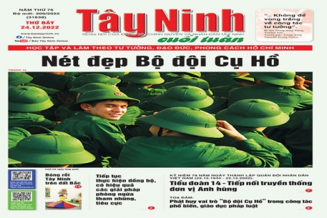 Điểm báo in Tây Ninh ngày 24.12.2022