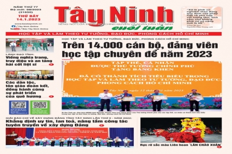 Điểm báo in Tây Ninh ngày 14.01.2023