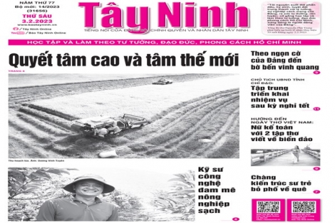 Điểm báo in Tây Ninh ngày 03.02.2023