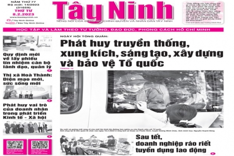 Điểm báo in Tây Ninh ngày 08.02.2023