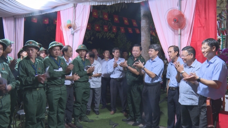 Bí thư Tỉnh ủy Nguyễn Thành Tâm: Kiểm tra công tác chuẩn bị lễ giao, nhận quân tại thị xã Hòa Thành