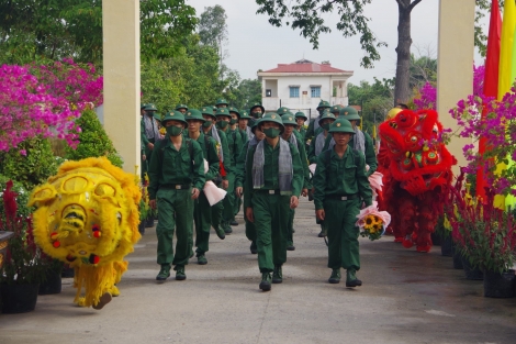 Trung đoàn 5, Sư đoàn 5 tiếp nhận chiến sĩ mới