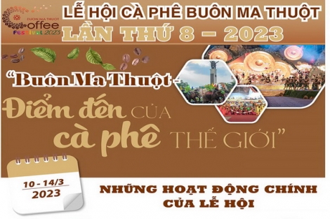 18 hoạt động chính tại Lễ hội Cà phê Buôn Ma Thuột lần thứ 8 năm 2023