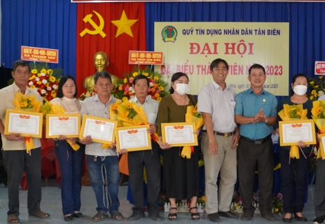 Quỹ TDND Tân Biên: Đại hội đại biểu thành viên năm 2023