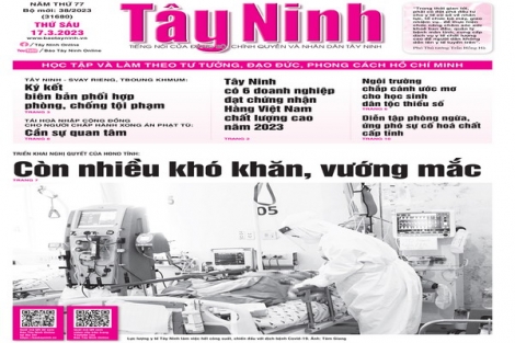 Điểm báo in Tây Ninh ngày 17.03.2023