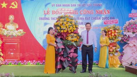 Hoà Thành: Trường THCS Nguyễn Thái Bình đạt chuẩn quốc gia mức độ I