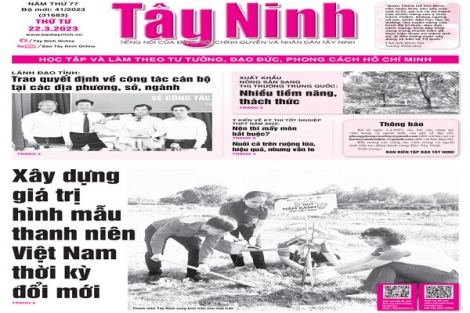 Điểm báo in Tây Ninh ngày 22.03.2023