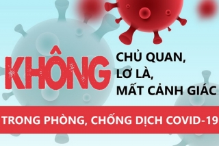 Không chủ quan, lơ là, mất cảnh giác trong phòng, chống dịch Covid-19