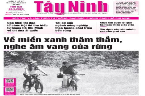 Điểm báo in Tây Ninh ngày 22.05.2023