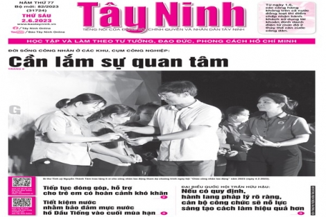 Điểm báo in Tây Ninh ngày 02.06.2023