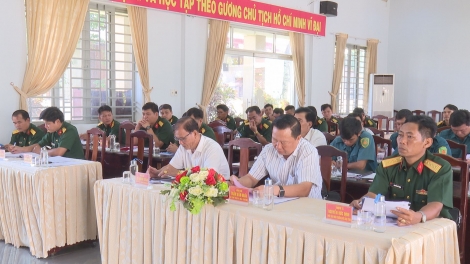 Hòa Thành: Sơ kết nhiệm vụ quân sự, quốc phòng 6 tháng đầu năm 2023