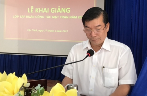 Khai giảng lớp tập huấn công tác Mặt trận năm 2023