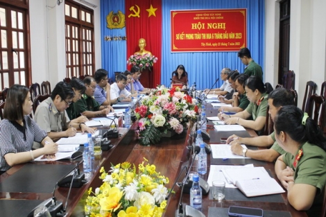 Tây Ninh: Khối thi đua Nội chính tỉnh sơ kết công tác 6 tháng đầu năm 2023