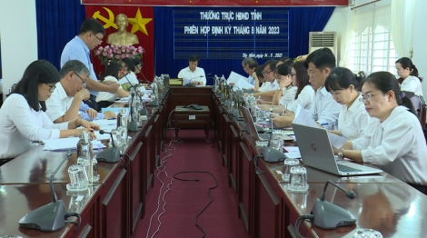 Thường trực HĐND tỉnh họp định kỳ tháng 8.2023