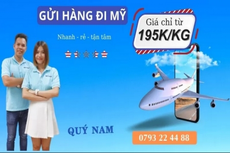 Ship hàng đi Mỹ thủ tục đơn giản, nhận hàng sau vài ngày