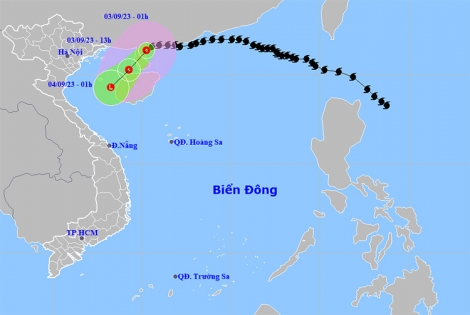 Thời tiết ngày 3/9: Bão số 3 suy yếu thành áp thấp nhiệt đới, Nam Tây Nguyên và Nam Bộ có mưa