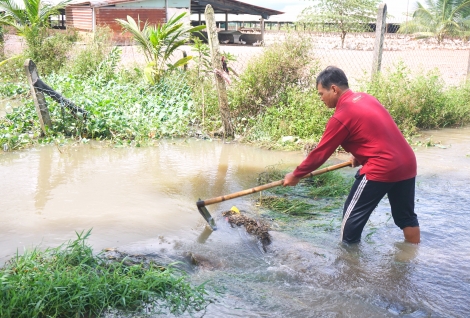 Tìm phương án tưới, tiêu cho cánh đồng Ba Cụm