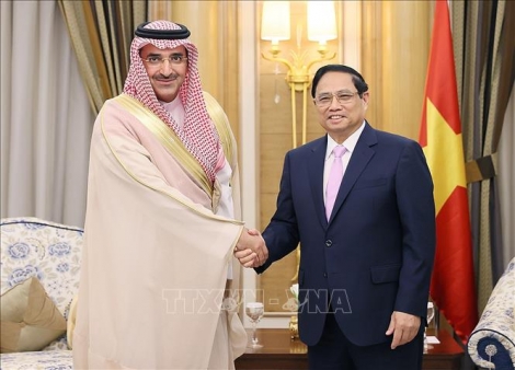 Thủ tướng tiếp lãnh đạo các tập đoàn, quỹ đầu tư lớn của Saudi Arabia