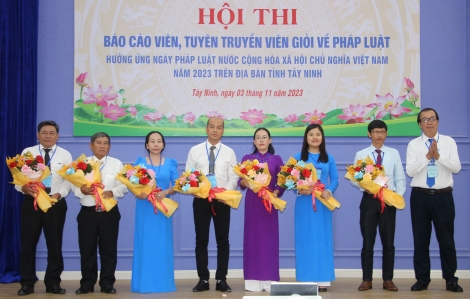 Hội thi Báo cáo viên, Tuyên truyền viên giỏi về pháp luật năm 2023