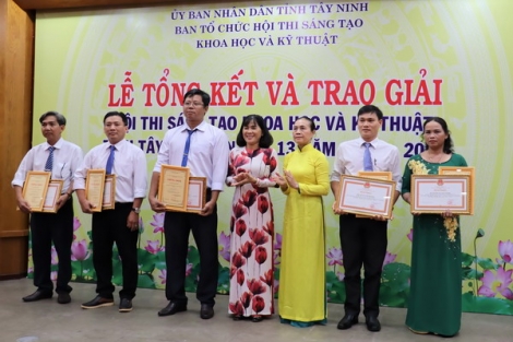 23 giải pháp đạt giải Hội thi Sáng tạo khoa học và kỹ thuật tỉnh lần thứ 13