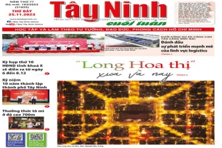 Điểm báo in Tây Ninh ngày 25.11.2023