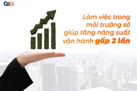 Làm việc trong môi trường số CoDX e-Office giúp tăng năng suất vận hành gấp 2 lần