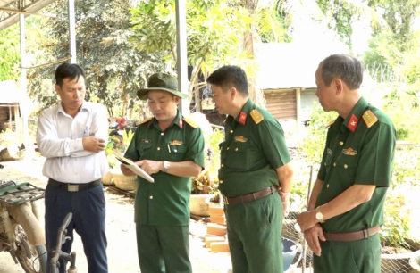 Châu Thành: Làm việc với các hộ dân liên quan dự án Đường tuần tra biên giới